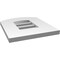 Ekena Millwork Arch Top Surface Mount PVC Gable Vent: Non-Functional, w/ 3-1/2"W x 1"P Standard Frame, 12"W x 12"H GVPAR12X1201SN - alternate 3